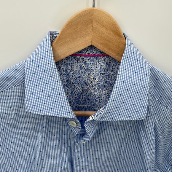 Bugatchi Uomo Men's Cotton Button Down // M 15.5, 34/35 - Picture 5 of 11